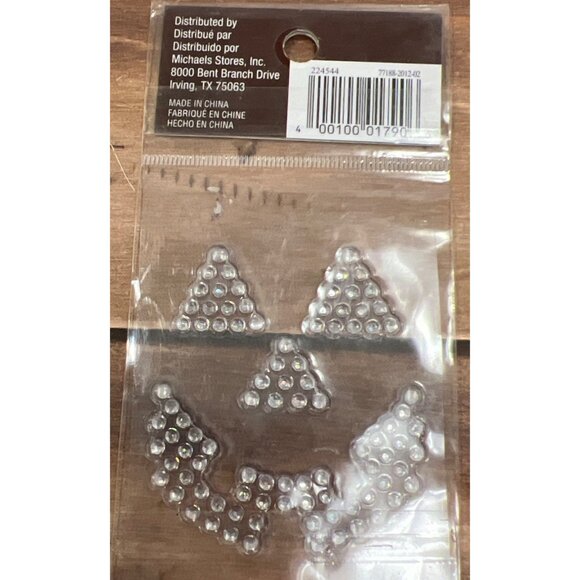 Recollections Dimensional Stickers Pumpkin Face Design224544 Bling Pearl - Picture 3 of 3